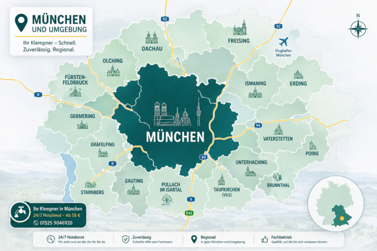Einsatzgebiete rund um München