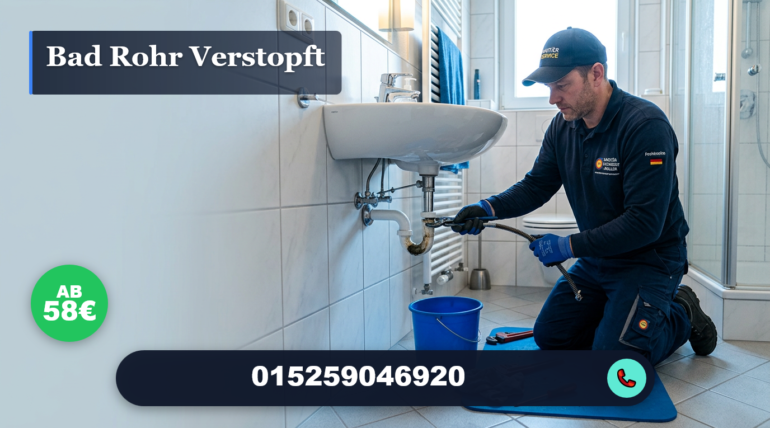 bad rohr verstopft