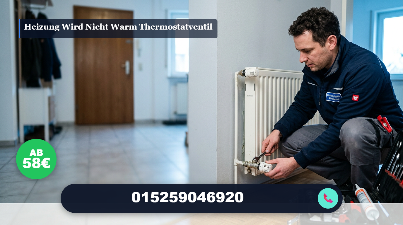Heizung wird nicht warm Thermostatventil