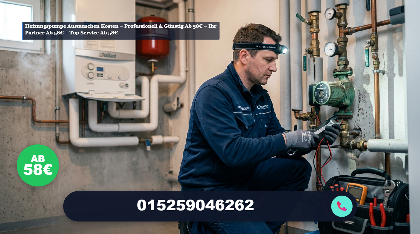Heizungspumpe austauschen kosten – Professionell & Günstig ab 58€ – Ihr Partner ab 58€ – Top Service ab 58€
