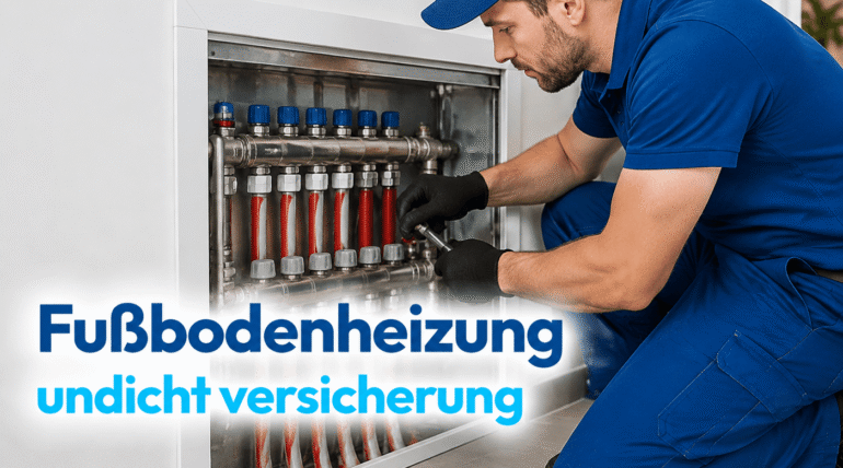 Fachmann bei der Reparatur einer Heizungsanlage im Innenbereich