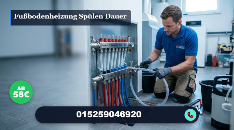 fußbodenheizung spülen dauer