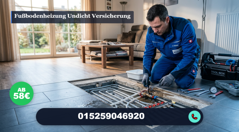 fußbodenheizung undicht versicherung
