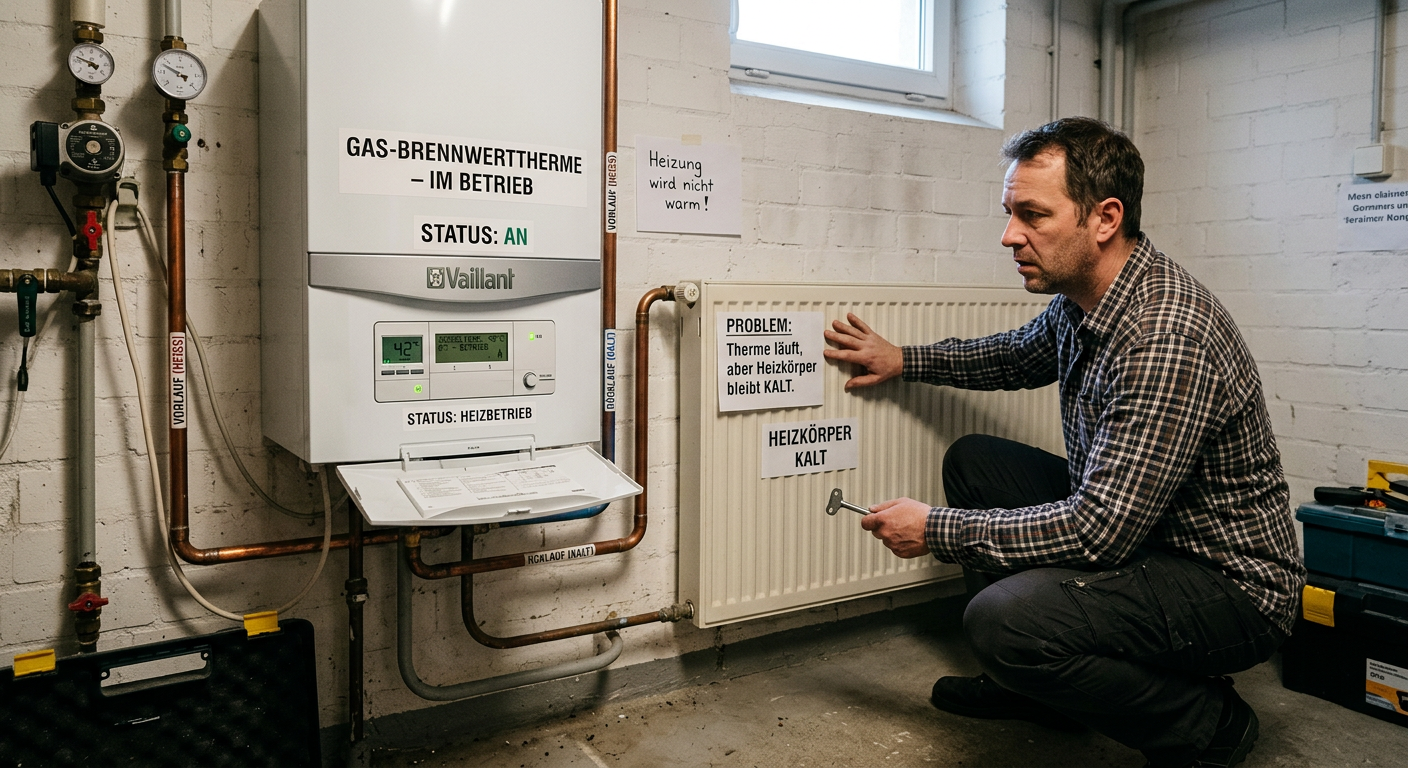 gastherme läuft aber heizung wird nicht warm gastherme läuft aber heizung wird nicht warm