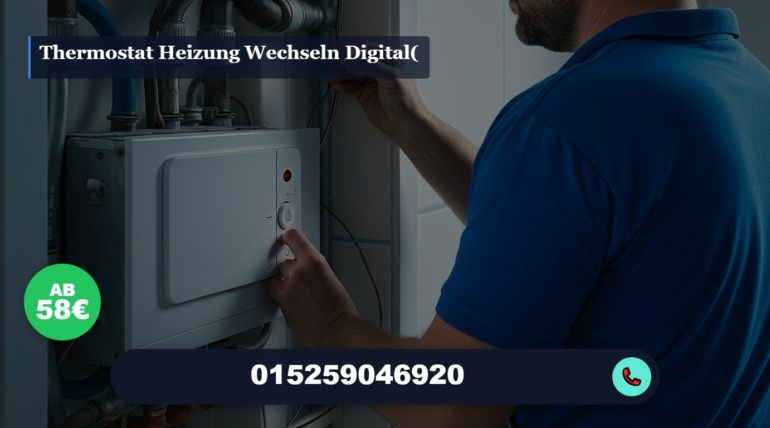 thermostat heizung wechseln digital(