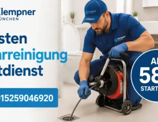 Fachmann bei der Rohrreinigung mit professioneller Ausrüstung