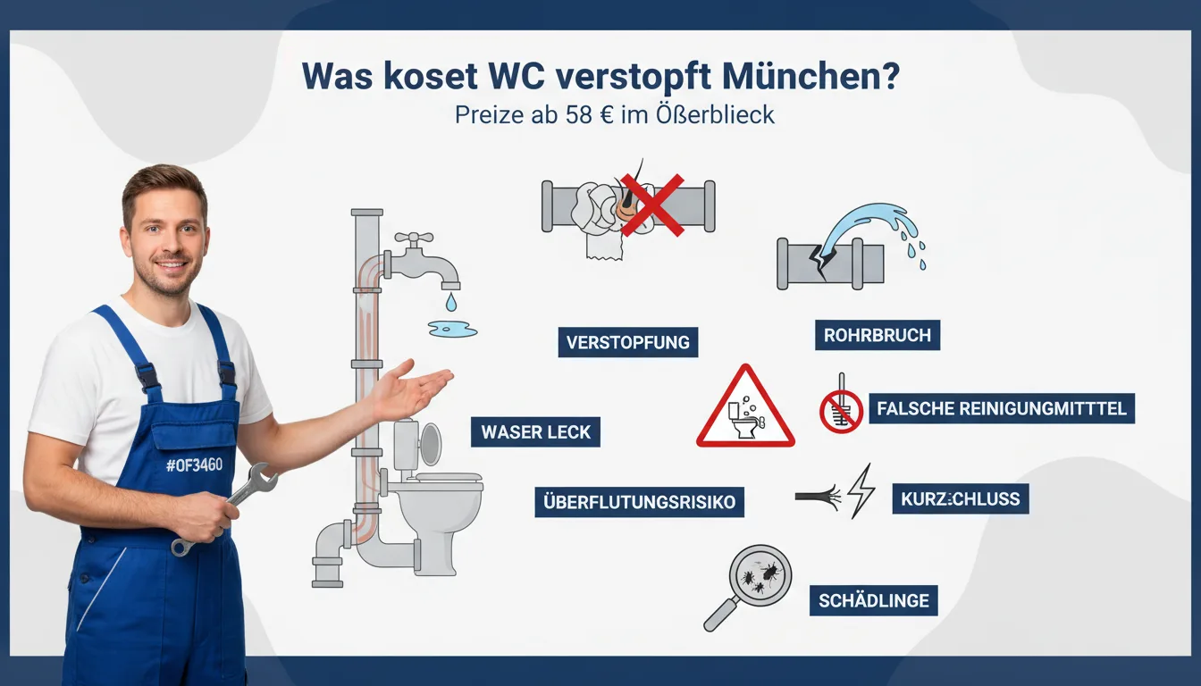 WC verstopft München – Problem