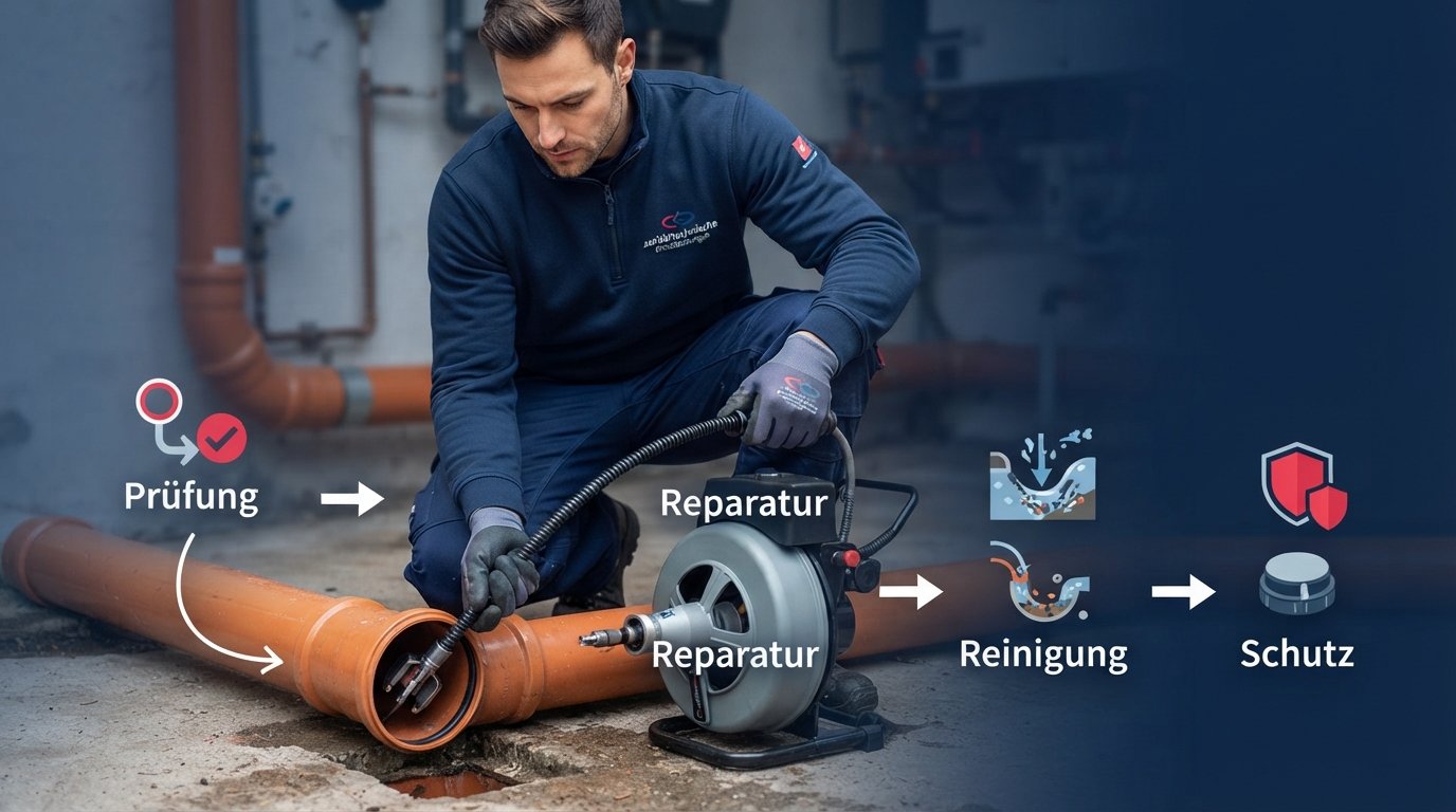 kg rohr verstopft – Lösung