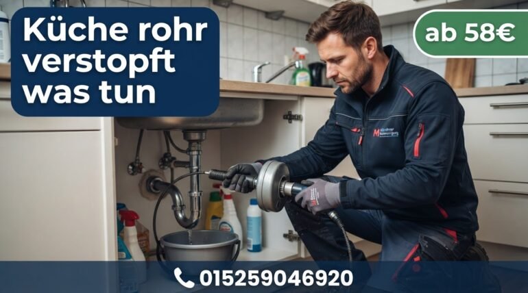 küche rohr verstopft was tun