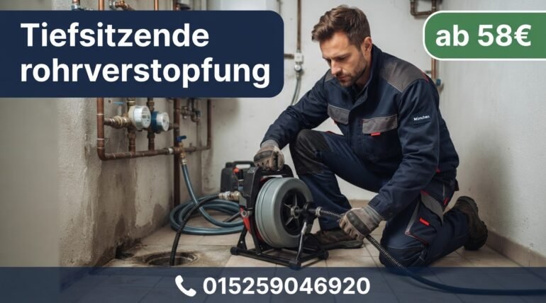 tiefsitzende rohrverstopfung