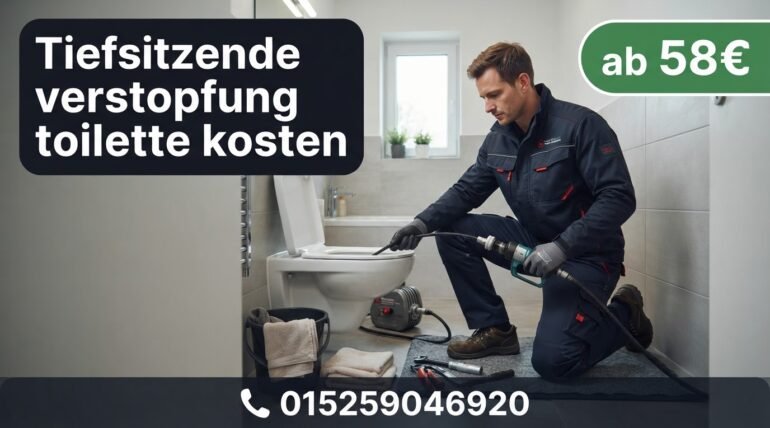 tiefsitzende verstopfung toilette kosten