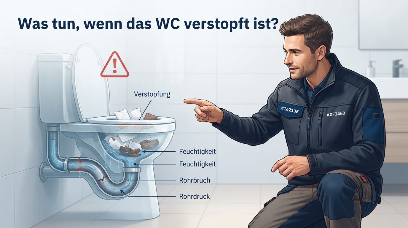 wc verstopft klempner – Problem